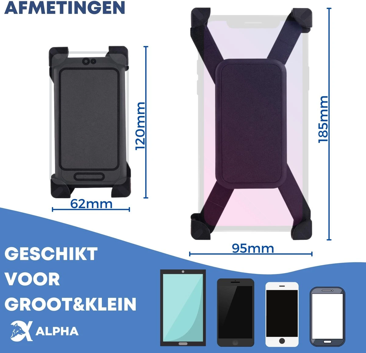 Alpha Telefoonhouder Fiets - Snel Gemonteerd - Verselbaar & Roteerbaar 5 Alpha Telefoonhouder Fiets - Snel Gemonteerd - Verselbaar & Roteerbaar - Afbeelding 4