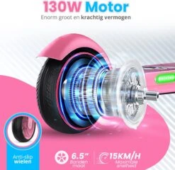 Stay-on Kes 1 Roze - Elektrische Step Voor Kinderen Met Bluetooth Speaker En Led Color Lights - Met Nederlandse Handleiding -Winkel Voor Fietsbenodigdheden 1200x1167 7