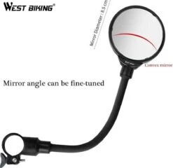 Merkloos 1 Stuk Fiets Achteruitkijkspiegel Groothoek Bolle Spiegel Mountainbike Veiligheid Spiegel Handvat Zachte Pijp 8cm -Winkel Voor Fietsbenodigdheden 1200x1168 4