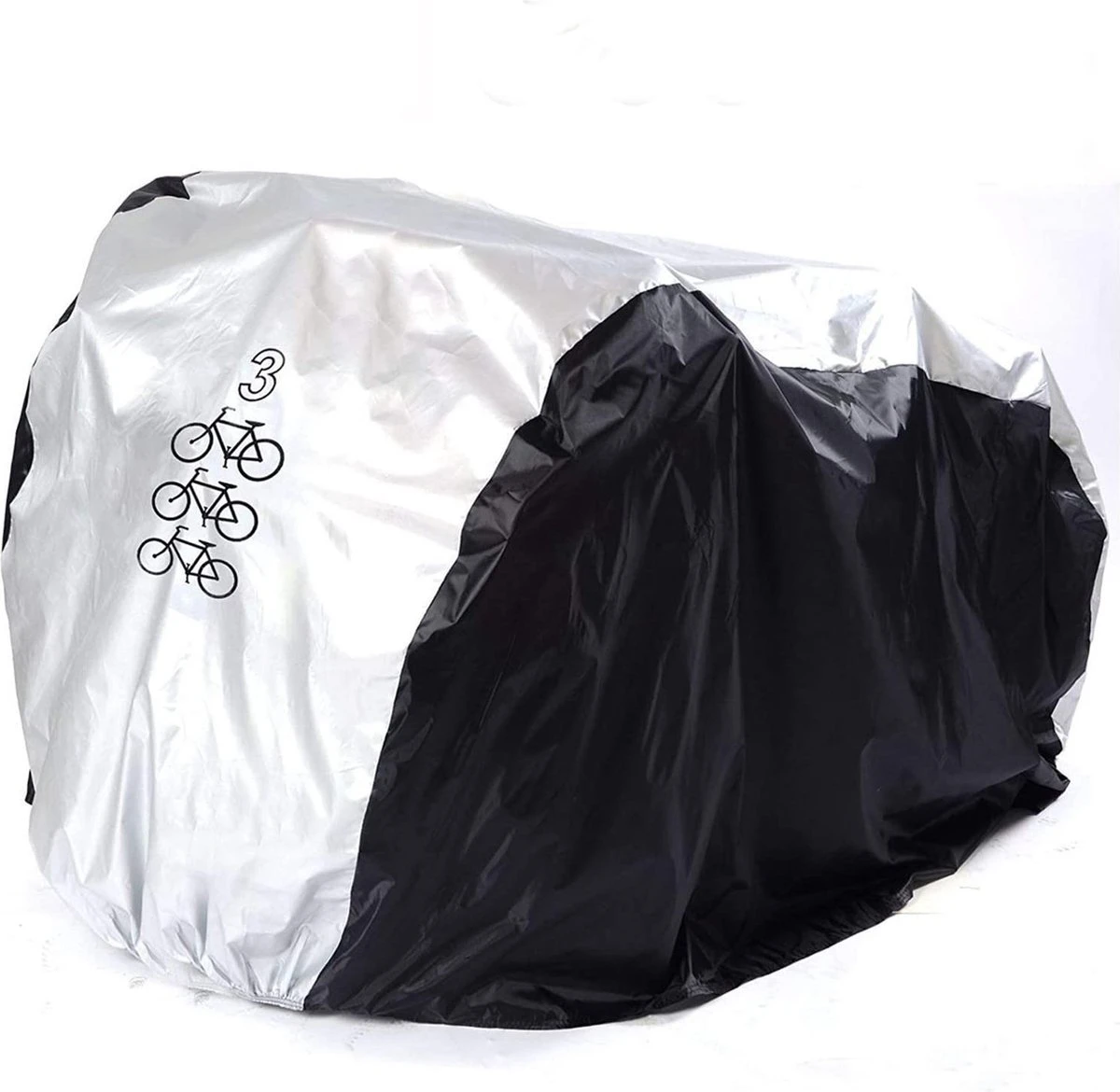 Fiets Beschermhoes - 210D + Zadelhoes + Opbergtas - Voor 2 - 3 Fietsen - Alle Weersinvloeden - 110 X 80 X 200 Cm (B*H*L) 5 Fiets Beschermhoes - 210D + Zadelhoes + Opbergtas - Voor 2 - 3 Fietsen - Alle Weersinvloeden - 110 X 80 X 200 Cm (B*H*L) - Afbeelding 3