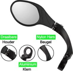 Merkloos Life-X Fietsspiegel – Ebike – 360° Verstelbaar – Links -Winkel Voor Fietsbenodigdheden 1200x1170 6