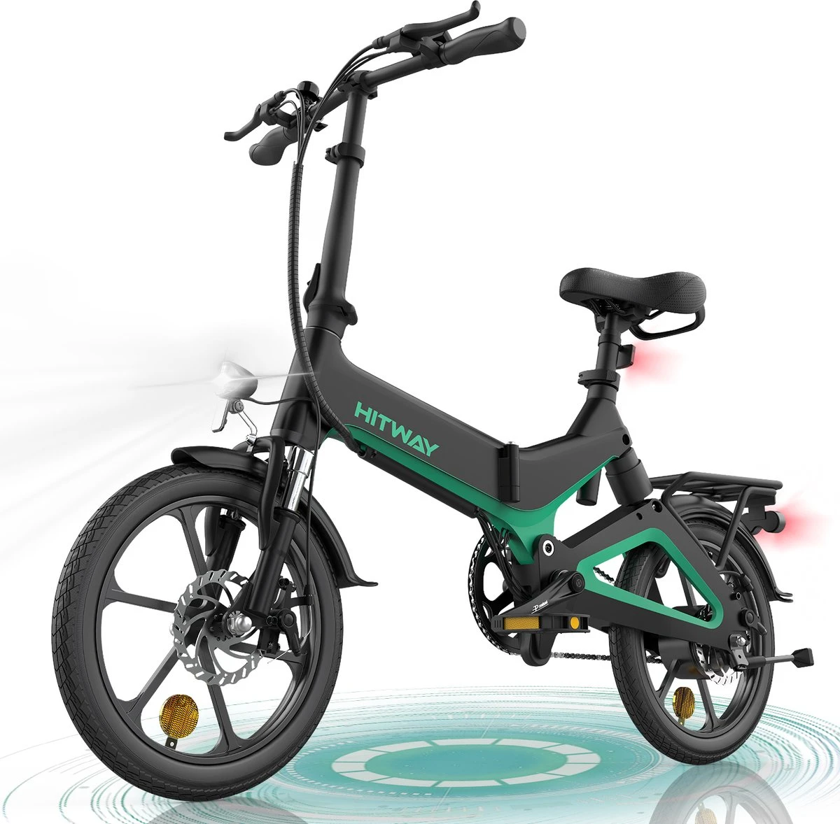 HITWAY Elektrische Fiets - Opvouwbare E-bike - 16 Inch-250W-2023 Model 4 HITWAY Elektrische Fiets - Opvouwbare E-bike - 16 Inch-250W-2023 Model - Afbeelding 2