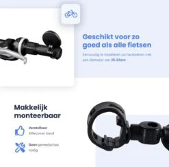 Merkloos Fietsspiegel - Set Van 2 - EBike Fiets Spiegel - Verstelbaar - Achteruitkijkspiegel Fiets - Links En Rechts - Extra Voordelig -Winkel Voor Fietsbenodigdheden 1200x1180 6
