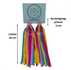 Entergoods® Stuurslingers - Fiets Versiering Kinderen - Stuurversiering Slingers - Handvat Streamers Voor Meisjes - Vrolijke Franjes - 2 Stuks - 24 CM - Stuurslingers Voor Kinderfiets -Winkel Voor Fietsbenodigdheden 1200x1184 16