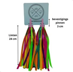 Entergoods® Stuurslingers - Fiets Versiering Kinderen - Stuurversiering Slingers - Handvat Streamers Voor Meisjes - Streamers Voor Jongens - Groen Oranje Paarse Franjes - 2 Stuks - 24 CM - Stuurslingers Voor Kinderfiets -Winkel Voor Fietsbenodigdheden 1200x1184 19