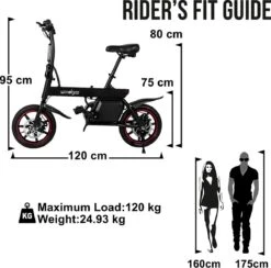 Windgoo B20 V3 - Elektrische Vouwfiets - E Bike - 250W 7.8Ah Batterij - APP IOS Android - 14 Inch - 25 KM/H - Zwart -Winkel Voor Fietsbenodigdheden 1200x1184 2