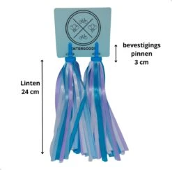 Entergoods® Stuurslingers - Fiets Versiering Kinderen - Stuurversiering Slingers - Handvat Streamers Voor Meisjes - Streamers Voor Jongens - BlauwPaarse Franjes - 2 Stuks - 24 CM - Stuurslingers Voor Kinderfiets -Winkel Voor Fietsbenodigdheden 1200x1184 24