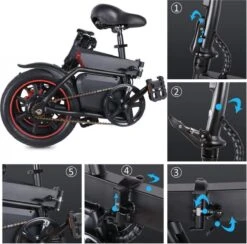 Windgoo B-20 Elektrische Vouwfiets - Snelheid 20 Km/h - 15 Km Bereik - Schijfremmen -Winkel Voor Fietsbenodigdheden 1200x1187