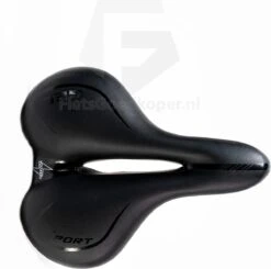 Voltano City / Tour Fietszadel - Comfortabel Gel Zadel - Met Uitsparing - Unisex - Zwart - Elastomeren Vering Voor Extra Comfort -Winkel Voor Fietsbenodigdheden 1200x1190 4
