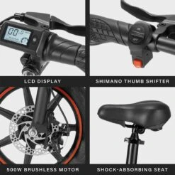 Fast Trax V1 - 14 Inch - Elektrische Fiets - E Bike - Elektrische Vouwfiets -Winkel Voor Fietsbenodigdheden 1200x1195 1