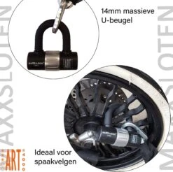 Maxx-Locks Naseby Scooterslot / Brommerslot ART 3 Kettingslot + Loop - 100cm -Winkel Voor Fietsbenodigdheden 1200x1195 7