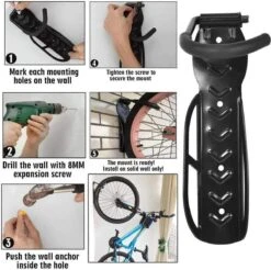 QualityB4Quantity Fietshaak 30kg Draagbaar- Muurhaak - Ophangbeugel - INCLUSIEF Montage Materiaal -Winkel Voor Fietsbenodigdheden 1200x1195 9