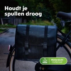 Ekostar® Online Shopping - Fietstassen Dubbel - Fietstas - Waterdicht - 46 L - Zwart - Fietstassen Elektrische Fietsen -Winkel Voor Fietsbenodigdheden 1200x1199