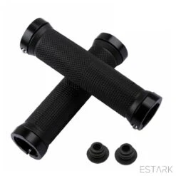 ESTARK® - Fietshandvatten - Lock-On - Handvatten - Universeel - Fiets – Mountainbike – Professioneel - Grips - Extra Grip – Fietshandvaten -Handvaten - Handig Te Monteren - Anti-slip – Fietsen – Stuur – Bikegrips – Lock-on Aanspanbaar - Zwart - LO-zw -Winkel Voor Fietsbenodigdheden 1200x1200 1050