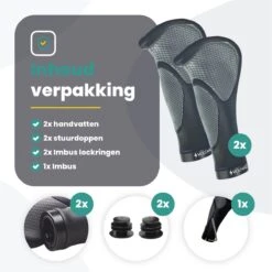 Voltano Ergonomisch Gevormde Fiets Handvatten - Handvat Eenvoudig En Stevig Vastzetten Met Imbus - Inclusief Bevestigingsmateriaal - Anti Plak Coating - Verhoogde Grip Fietshandvatten -Winkel Voor Fietsbenodigdheden 1200x1200 1056