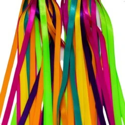 Entergoods® Stuurslingers - Fiets Versiering Kinderen - Stuurversiering Slingers - Handvat Streamers Voor Meisjes - Streamers Voor Jongens - Groen Oranje Paarse Franjes - 2 Stuks - 24 CM - Stuurslingers Voor Kinderfiets -Winkel Voor Fietsbenodigdheden 1200x1200 1092