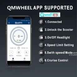 Kick&Move - Elektrische Step - E Scooter - Anti Lek Banden - 32 Km/u - App - LED Verlichting - Cruise Control - Schokbestendige Wielen - Anti Diefstal Optie -Winkel Voor Fietsbenodigdheden 1200x1200 1128