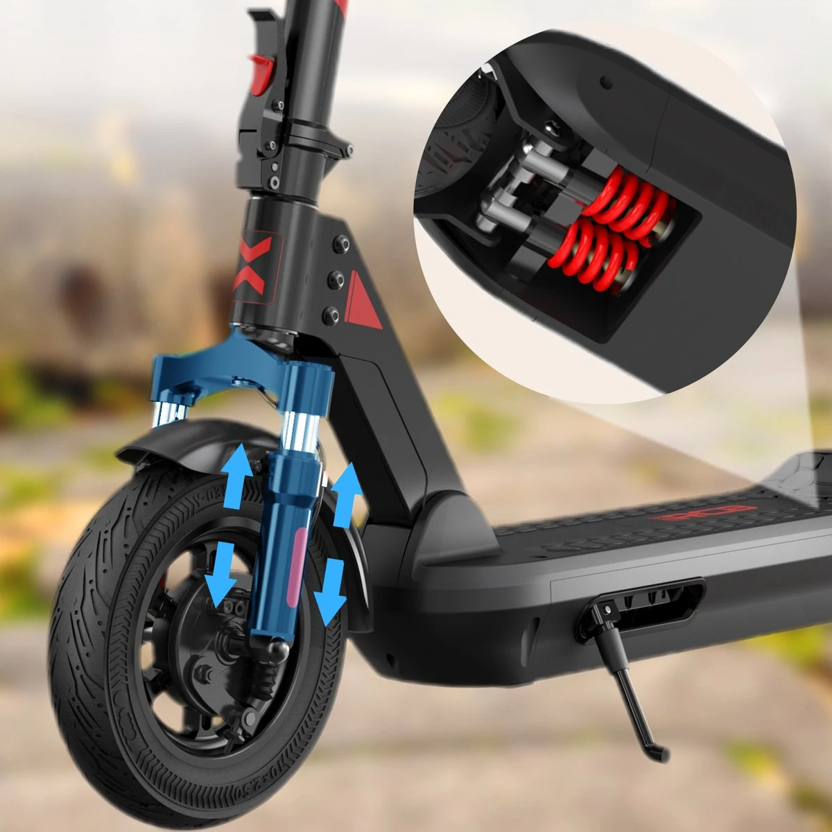 Elektrische Step RCB R10X – Electric Scooter – Opvouwbare E-step – 10 Inch - 11,4Ah – Max 25 Km/u – Max 130 Kg – Met App & Nederlandse Handleiding 14 Elektrische Step RCB R10X – Electric Scooter – Opvouwbare E-step – 10 Inch - 11,4Ah – Max 25 Km/u – Max 130 Kg – Met App & Nederlandse Handleiding - Afbeelding 12