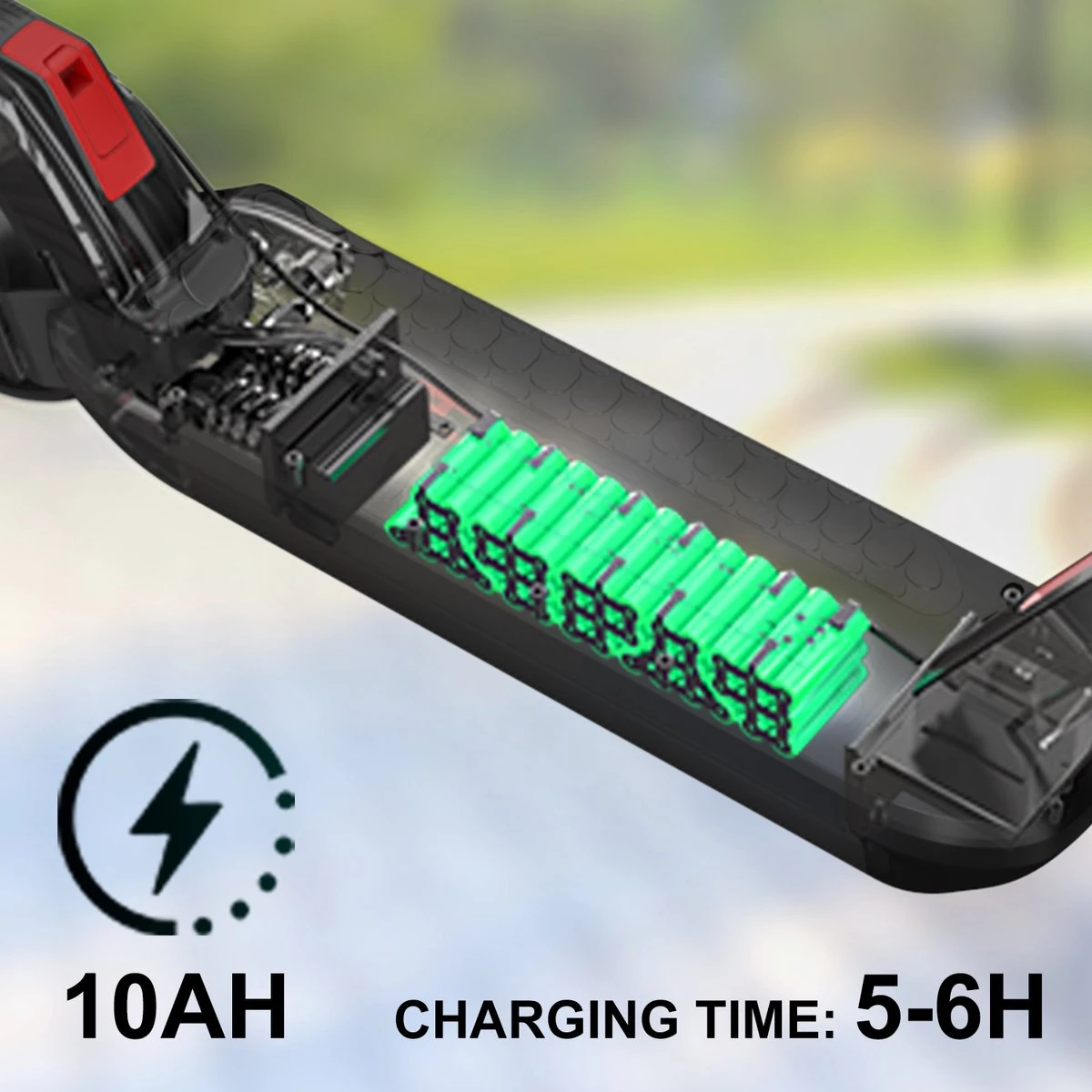 Elektrische Step RCB R10X – Electric Scooter – Opvouwbare E-step – 10 Inch - 11,4Ah – Max 25 Km/u – Max 130 Kg – Met App & Nederlandse Handleiding 18 Elektrische Step RCB R10X – Electric Scooter – Opvouwbare E-step – 10 Inch - 11,4Ah – Max 25 Km/u – Max 130 Kg – Met App & Nederlandse Handleiding - Afbeelding 16