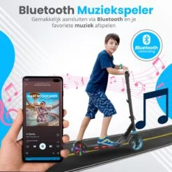 Stay-on Kes 1 Zwart - Elektrische Step Voor Kinderen Met Bluetooth Speaker En Led Color Lights - Met Nederlandse Handleiding -Winkel Voor Fietsbenodigdheden 1200x1200 1198