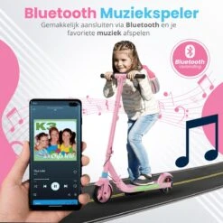 Stay-on Kes 1 Roze - Elektrische Step Voor Kinderen Met Bluetooth Speaker En Led Color Lights - Met Nederlandse Handleiding -Winkel Voor Fietsbenodigdheden 1200x1200 1205