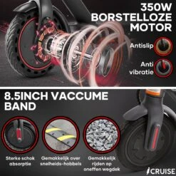ICruise® IC7 - Elektrische Step Voor Volwassenen - E Step - Opvouwbaar - 25km/u - 25km Actieradius 13 ICruise® IC7 - Elektrische Step Voor Volwassenen - E Step - Opvouwbaar - 25km/u - 25km Actieradius -Winkel Voor Fietsbenodigdheden 1200x1200 1211