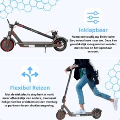 Elektrische Step - Ampes - 35KM Bereik - 350W - Opvouwbaar - 30km/h - 10.5Ah Batterij - 8.5" Anti-Lek Banden - H7 -Winkel Voor Fietsbenodigdheden 1200x1200 1238