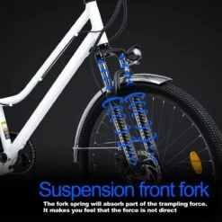 HITWAY 26 Inch E-bike, Elektrische Fiets Voor Heren En Dames, Pedelec Stadsfietsen, 250 W Motor, 36 V/11,2 Ah E-bike, Shimano 7 Versnellingen, 35-90 Km| Wit / Blauw 16 HITWAY 26 Inch E-bike, Elektrische Fiets Voor Heren En Dames, Pedelec Stadsfietsen, 250 W Motor, 36 V/11,2 Ah E-bike, Shimano 7 Versnellingen, 35-90 Km| Wit / Blauw -Winkel Voor Fietsbenodigdheden 1200x1200 128