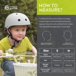 OutdoorMaster Helm Voor Kinderen – Fietselm Kinderen – SkateHelm Kindren – Sporthelm – Jongens – Meisjes – Wit – Maat M (52-56) -Winkel Voor Fietsbenodigdheden 1200x1200 182