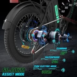 HITWAY Elektrische Fiets - E-Bike - 20 Inch Fatbike - 250 W- Shimano 7 Versnellingen 17 HITWAY Elektrische Fiets - E-Bike - 20 Inch Fatbike - 250 W- Shimano 7 Versnellingen -Winkel Voor Fietsbenodigdheden 1200x1200 20