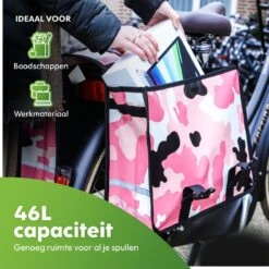Ekostar® Online Shopping - Fietstassen Dubbel - Waterdicht - Fietstas - 46 Liter – Camouflage Roze – Fietstassen Elektrische Fietsen -Winkel Voor Fietsbenodigdheden 1200x1200 249