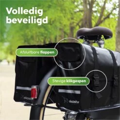 Ekostar® Online Shopping - Fietstassen Dubbel - Fietstas - Waterdicht - 46 L - Zwart - Fietstassen Elektrische Fietsen -Winkel Voor Fietsbenodigdheden 1200x1200 259