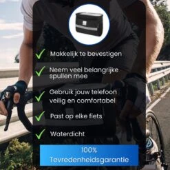 Fietstas Stuur Met Mobiele Smartphone / Telefoonhouder - Stuurtas Fiets Voor Normale, Racefietsen, Electrische Fietsen - Waterdicht - Afneembaar -Winkel Voor Fietsbenodigdheden 1200x1200 269