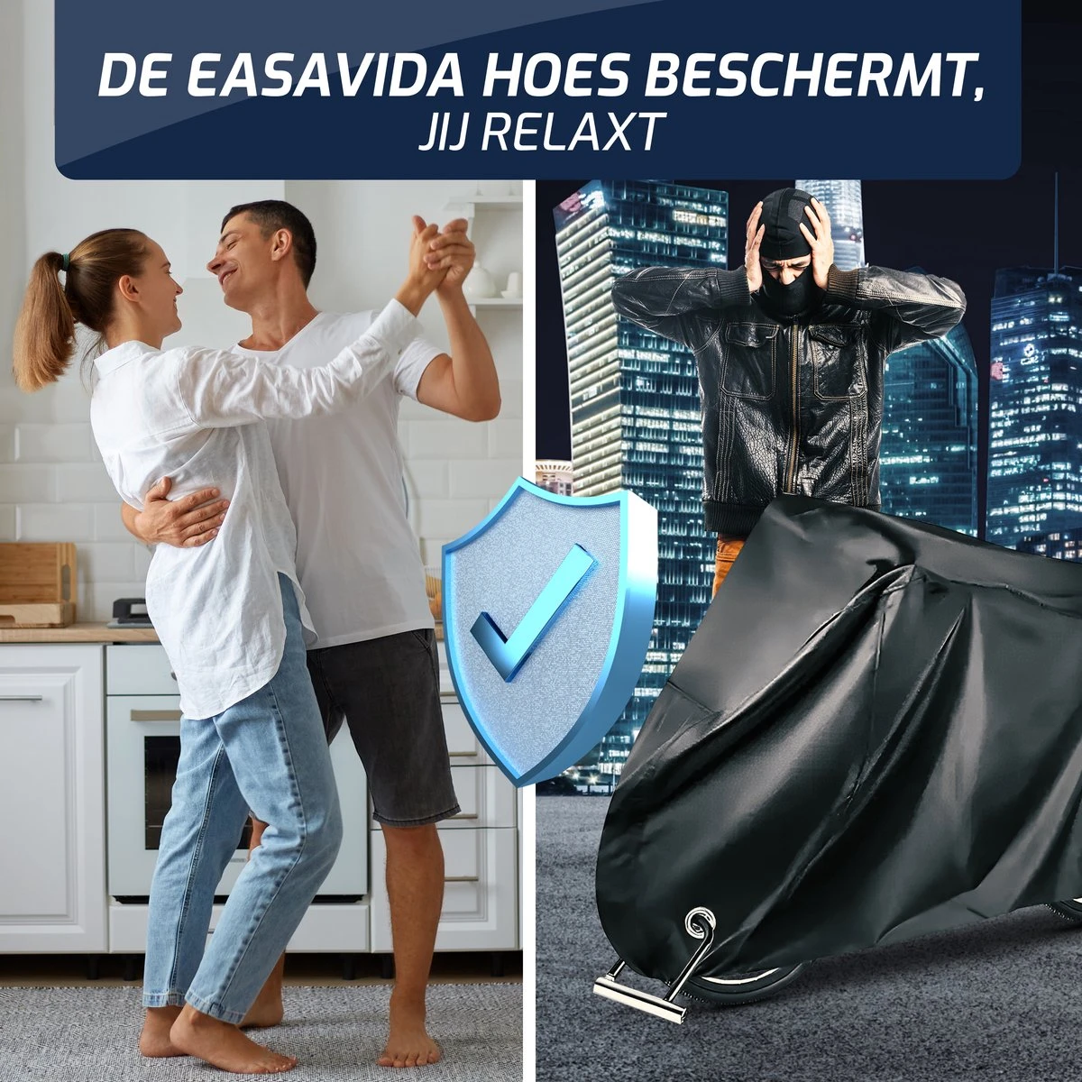 Easavida Fietshoes Voor 1/2 Fietsen – Fietsbeschermhoes – Waterdicht – 200 X 85 X 110 Cm – Inclusief Opbergtas 6 Easavida Fietshoes Voor 1/2 Fietsen – Fietsbeschermhoes – Waterdicht – 200 X 85 X 110 Cm – Inclusief Opbergtas - Afbeelding 4