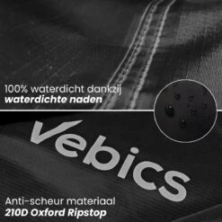 Vebics® Fietshoes Voor 1 Fiets Waterdicht - Elektrische Fiets - Fietsbeschermhoes - Stalling - Zwart -Winkel Voor Fietsbenodigdheden 1200x1200 372