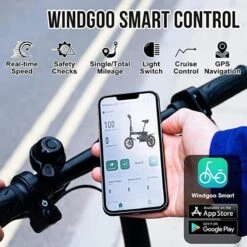 Merkloos Windgoo B20 V3- APP IOS Android - Elektrische Vouwfiets - E Bike - 7.8Ah Batterij - 250W - 14 Inch - 25 KM/H - Zwart -Winkel Voor Fietsbenodigdheden 1200x1200 39