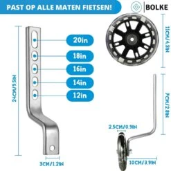 Bolke® - Zijwieltjes - 12-20 Inch - Zijwieltjes Met LED Lichtjes - Zijwieltjes Voor Kinderfiets - Blauw - 12 Inch/14 Inch/16 Inch/18 Inch/20 Inch - Zijwielen - Kinderfietsaccessoires -Winkel Voor Fietsbenodigdheden 1200x1200 409