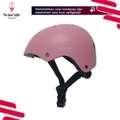 Kinderfietshelm Pro Sport Lights - Skate Fietshelm Voor Kinderen - Matt Roze Pink - Kinderhelm 50 - 56 Cm -Winkel Voor Fietsbenodigdheden 1200x1200 450