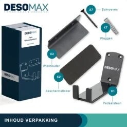 Merkloos Fiets Ophangsysteem Ophangbeugel En Muurbeugel DesoMax® Muurhaak - Muurbevestiging Voor Pedaal Aan De Muur - Wandhouder -Winkel Voor Fietsbenodigdheden 1200x1200 478