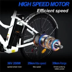 Elektrische Fiets E-Fietsen | E-bike- 26 Inch - Volwassen 250w Elektrische Fiets Volwassen-BK1-Wit -Winkel Voor Fietsbenodigdheden 1200x1200 49