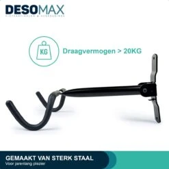 Fiets Ophangsysteem Ophangbeugel En Muurbeugel DesoMax® Muurhaak - Muurbevestiging Voor Het Frame - Wandhouder -Winkel Voor Fietsbenodigdheden 1200x1200 501