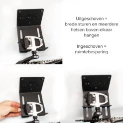 Flowter® Trapper Hanger - Fiets Ophangsysteem Aan De Trapper - Fiets Ophangbeugel - Universele Fiets Muurbeugel - Fietsbeugel Met Gratis Wieldragers+ -Winkel Voor Fietsbenodigdheden 1200x1200 523