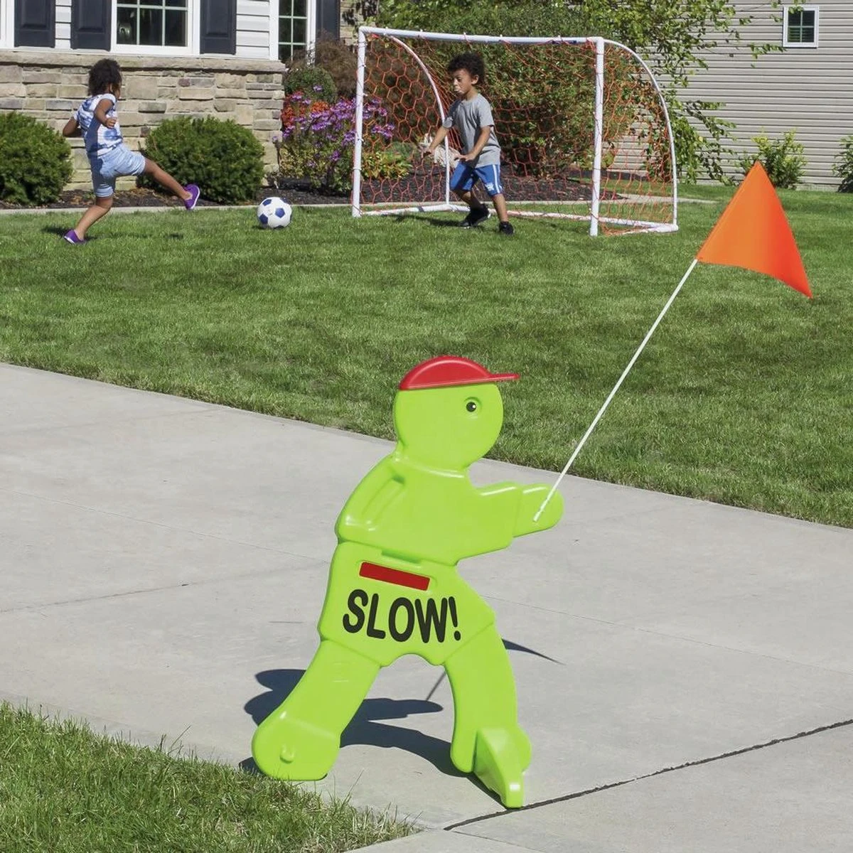 Victor Veilig Met Rode Waarschuwingsvlag - Verkeersmaatje / Verkeerspop In Fluoriserend Groen - Pas Op Spelende Kinderen Waarschuwingsbord Kid Alert 14 Victor Veilig Met Rode Waarschuwingsvlag - Verkeersmaatje / Verkeerspop In Fluoriserend Groen - Pas Op Spelende Kinderen Waarschuwingsbord Kid Alert - Afbeelding 12