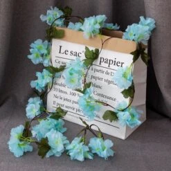 Merkloos Bloemenslinger Fiets - Bloemenstreng - Bloemenslinger Plastic - Bloemenslinger Fietsmand - Fiets Bloemen - 235 Cm - Kunst Hangplant -Winkel Voor Fietsbenodigdheden 1200x1200 595