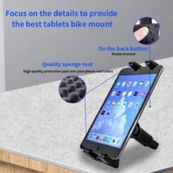 Merkloos Universele Smartphone, Tablet En IPad Houder Voor Hoofdsteun Auto / Fiets Sturen / Microfoon Statief -Winkel Voor Fietsbenodigdheden 1200x1200 613