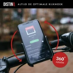 DistinQ Telefoonhouder Voor Fiets En Motor - 360 Graden Draaibaar – Zwart -Winkel Voor Fietsbenodigdheden 1200x1200 636
