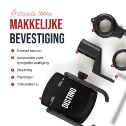 DistinQ Telefoonhouder Voor Fiets En Motor - 360 Graden Draaibaar – Zwart -Winkel Voor Fietsbenodigdheden 1200x1200 639