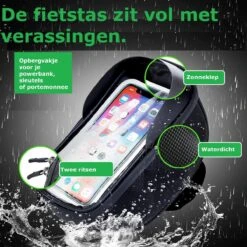 Telefoon Fietshouder | Telefoon FietsTas | Telefoon Fietshouder Geschikt Voor Powerbank | Telefoon Fietshouder Waterdicht | Telefoon Fiets Hoes | Telefoon Fietshouder IPhone 12 Pro Max / Samsung S21 Ultra -Winkel Voor Fietsbenodigdheden 1200x1200 647