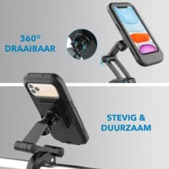 MW® Telefoonhouder Fiets - Telefoonhouder Scooter & Motor Waterdicht - GSM Houder Fiets - 4 Tot 6'' -Winkel Voor Fietsbenodigdheden 1200x1200 690