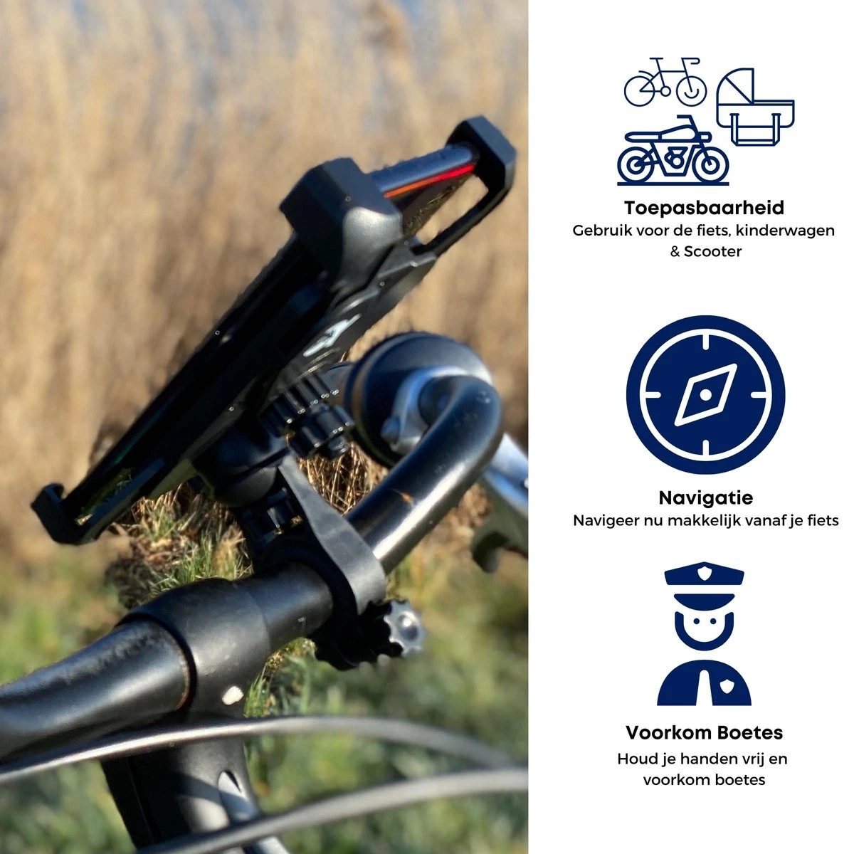 Alpha Telefoonhouder Fiets - Snel Gemonteerd - Verselbaar & Roteerbaar 9 Alpha Telefoonhouder Fiets - Snel Gemonteerd - Verselbaar & Roteerbaar - Afbeelding 8